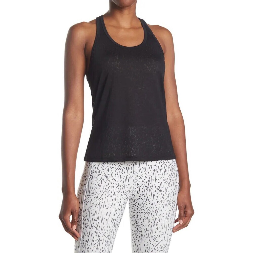 MARIKA Women's Scrunch Sleeveless Tank Black Size M